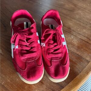 ShuShop Red and White Women's Sneakers